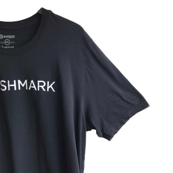 Poshmark Logo Spellout Tee Size 3XL 100% Cotton Short Sleeve T-Shirt Swagup 3X - Picture 7 of 14